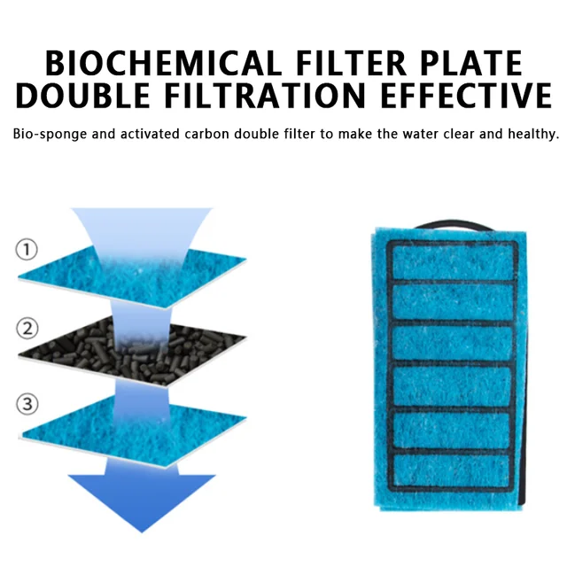 Low Water Level Fish Tank Filter Multiple in One Turtle Hanging Built-in Waterfall Filter Plastic Cleaning Water Pump Strong 4