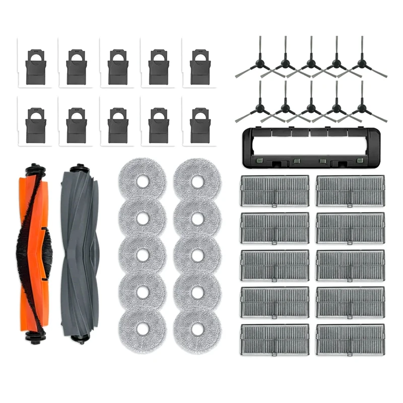

Main Side Brush Hepa Filter Mop Pad Dust Bag As Shown Home Appliance Accessories For Dreame X30 Pro Robot Vacuum