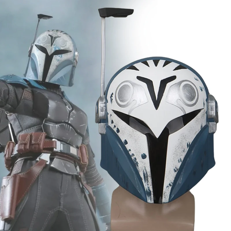 

Movie Bo-Katan Kryze Cosplay Helmet Halloween PVC Mask Adult Unisex Full Head Masks Costume Prop