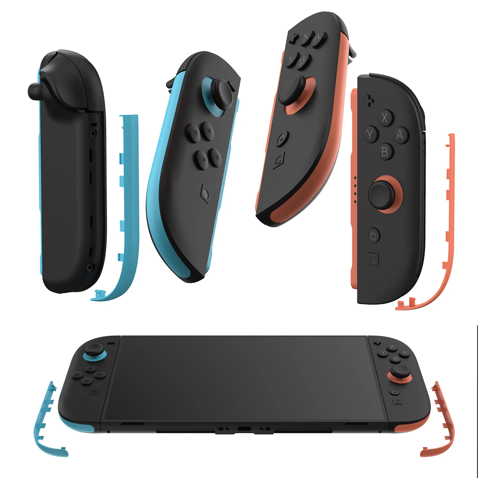 For Switch 2 Joy-Con Decorative Strips Handle Accents Controller Case Side Plate for Nintendo for Switch 2 Gaming Accessories