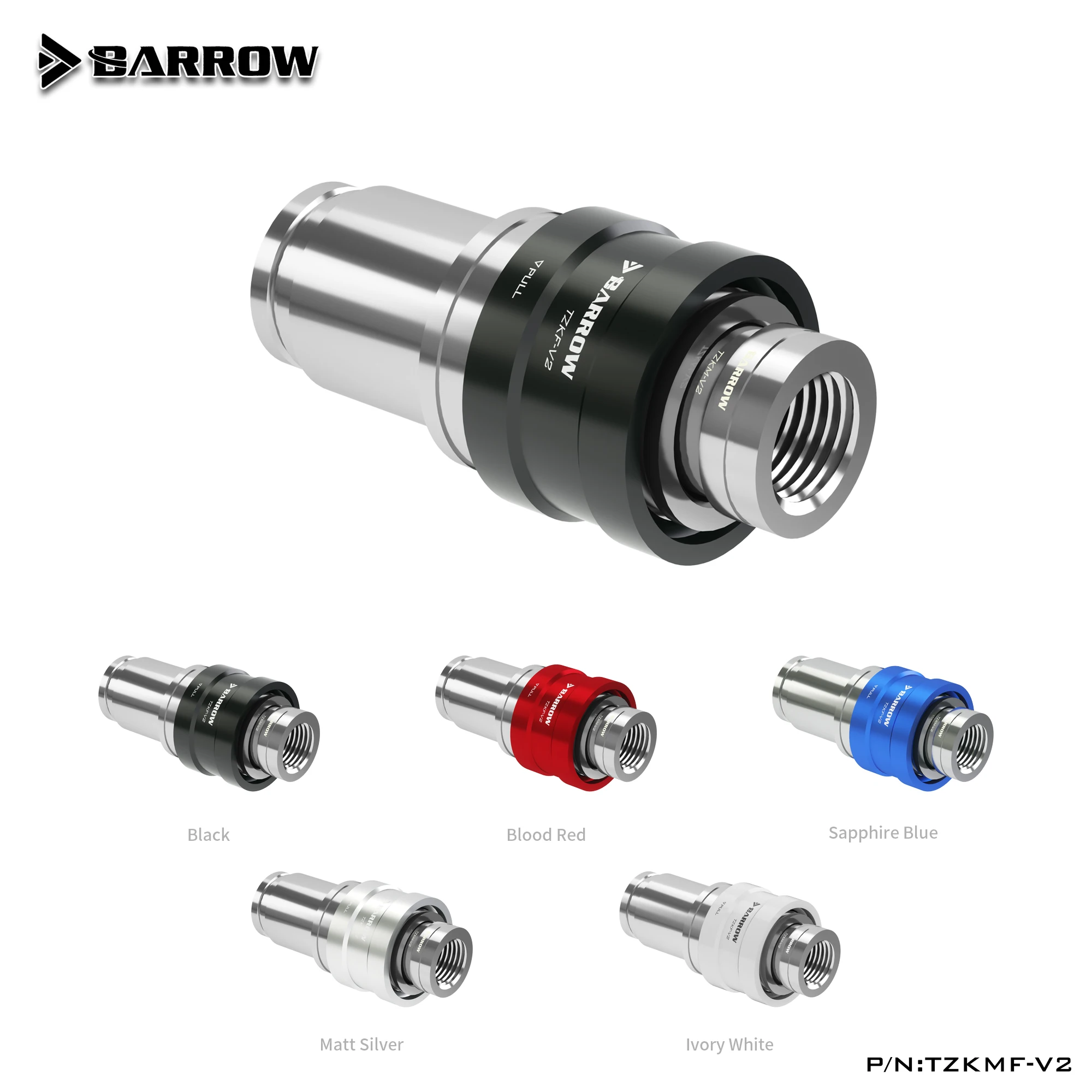 Barrow Macho para Acessórios de Latão Fêmea Selar o Bloqueio Conector Rápido Parar a Selagem Tzkmf-v2 Conjunto - Imagem 3