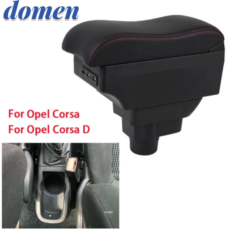 

Подлокотник для Opel Corsa, Модифицированная пепельница с USB зарядкой для интерьера автомобиля Opel Corsa D