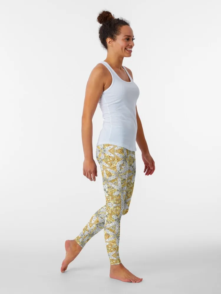 The Opulent Baroque Floral Brocade Leggings sport legging Sports female gym womans Womens Leggings