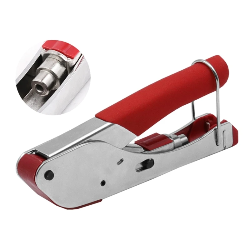 

Coaxial Cable RG59 RG6 Head Squeeze Crimping Pliers Non-slip Crimping Tool