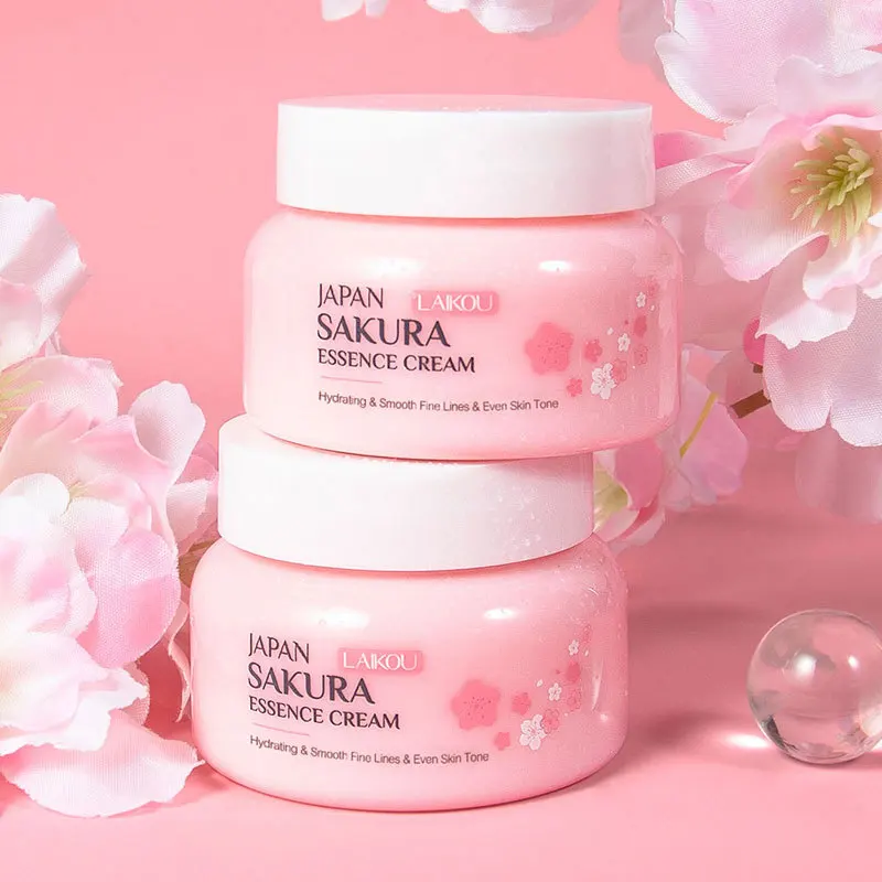 2pcs LAIKOU Japan Sakura Essence Face Cream Cherry Blossom