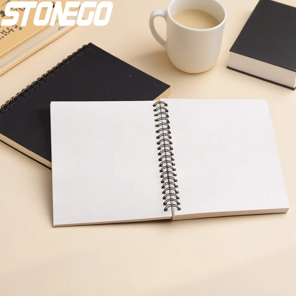 Retro Kraft Paper Spiral Sketchbook 1