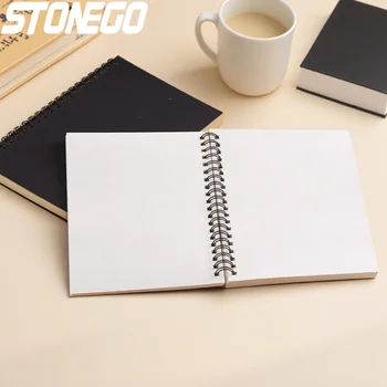 Retro Kraft Paper Spiral Sketchbook 1