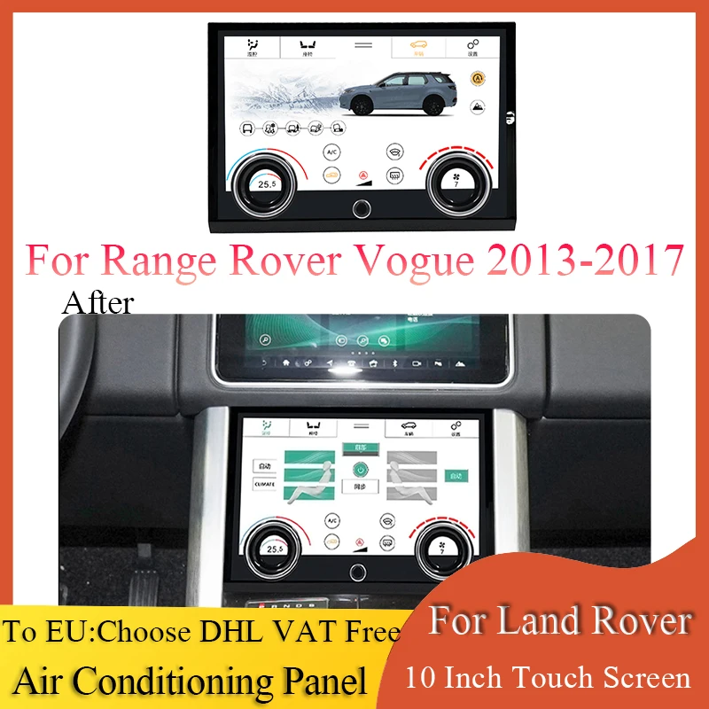 

LCD Air Conditioning Control Climate Board 10 Inch Touch Screen Replacement AC Panel For Range Rover Vogue 2013-2017