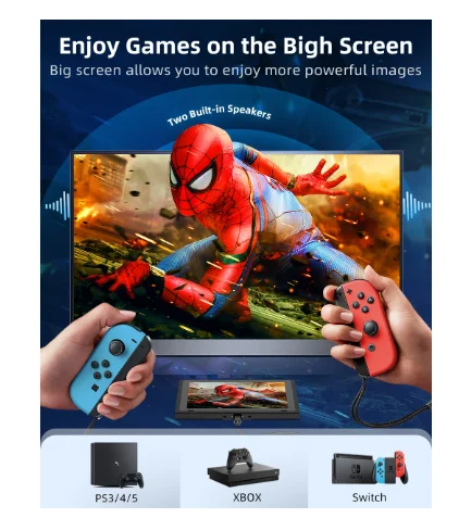 Bestlife 17.3 ġ ޴   ÷ 2K 1080P Ǯ HD IPS HDR, Type-C ̴ HDMI PS4 Xbox ġ Ʈ PC Mac 