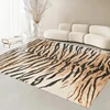 Nordic Fluffy Plush Carpets for Living Room Light Luxury Zebra Pattern Bedroom Decor Carpet Home Large Area Anti-Slip Lounge Rug 2