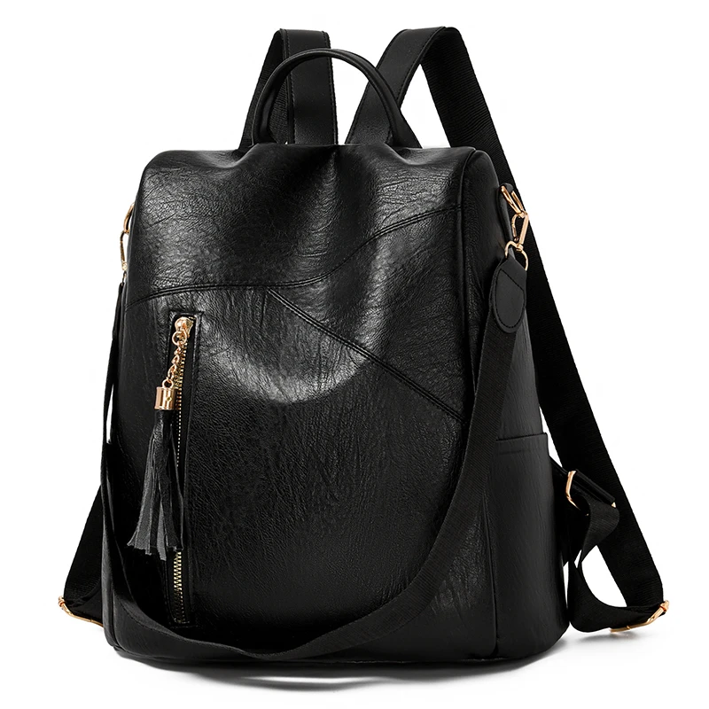 1 piece women's casual backpack, handbag, storage bag, large capacity, fashionable and versatile, retro trend