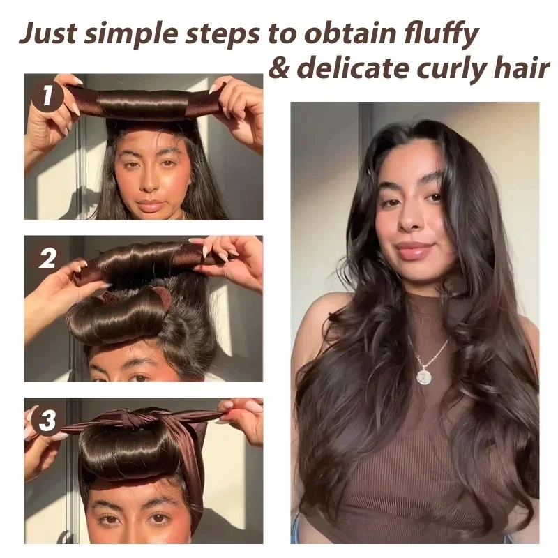 Soft Hair Curlers with Scarf Blowout hair rollers Heatless Curling Rod Headband Rollers No Heat Sleeping Lazy Curls Flexi Rods