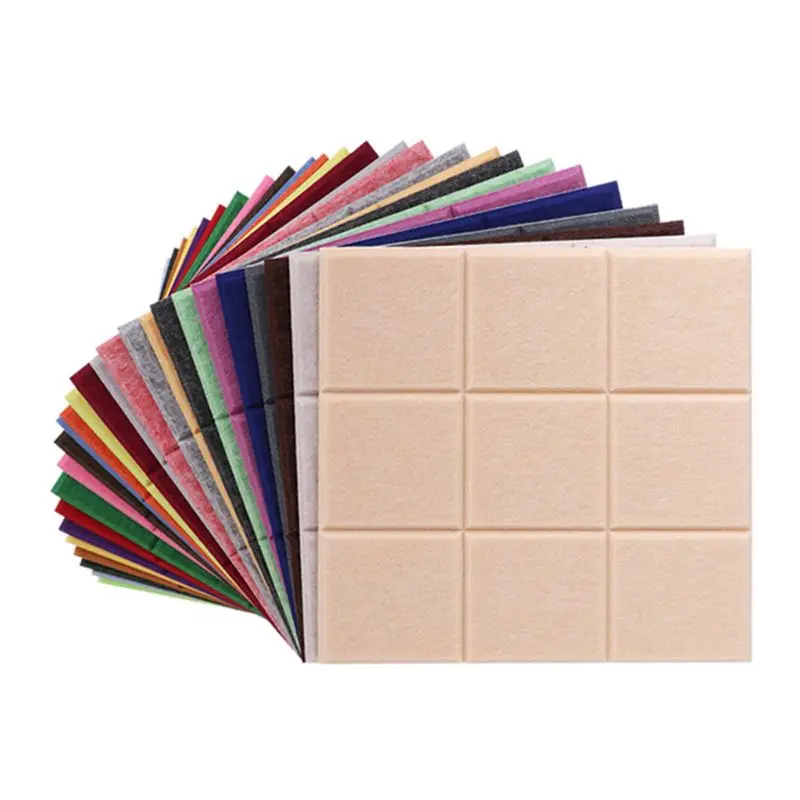 1pc Nordic Style Felt Background Letter Board Photo Wall Household Message Display 30X30cm
