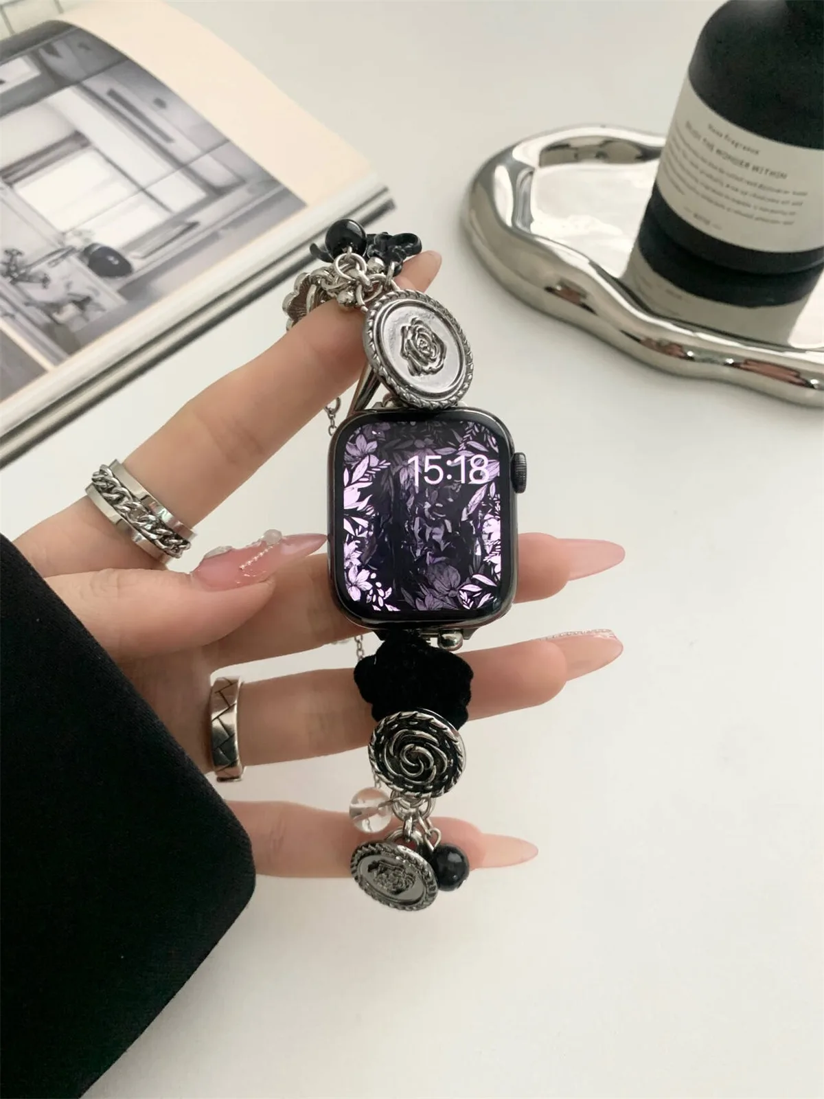 iWatch 42/44/45/46/49mm 38/40/41mm Metal Moda Saat Kayışı Watch Serisi Ultra2 Serisi 10/9/8/7/6/5/4/3/2/1_voghion.com