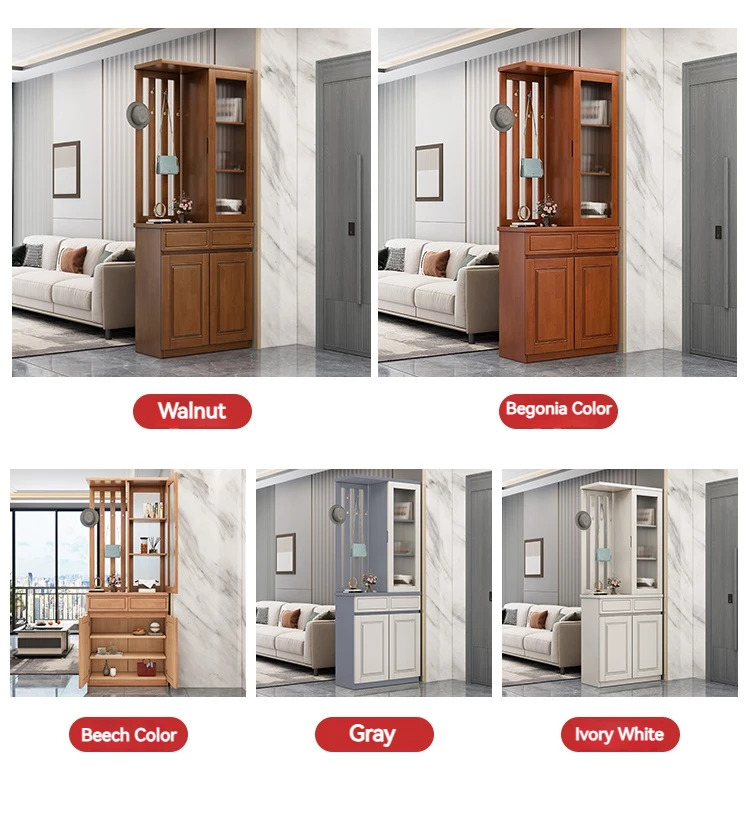 High Quality Modern Multifunctional Entrance Hall Divider Cabinet Corner Wooden Shoe Cabinet With Storage For Living Room