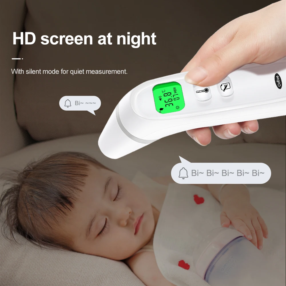 Cofoe Digital Infrared Fever Thermometer Medical Household Infant Adult Forehead Non-contact Body Temperature Ear Thermometer digital thermometer