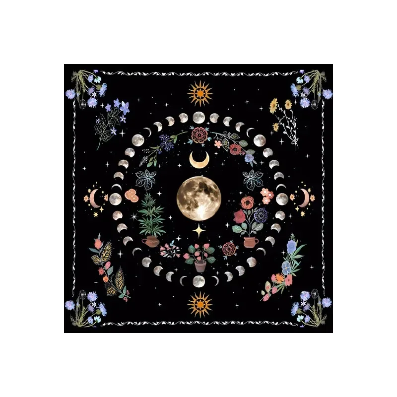 Table Cloth 1pc Tarot with 12 Constellations for Divination Party Decor Home Decor