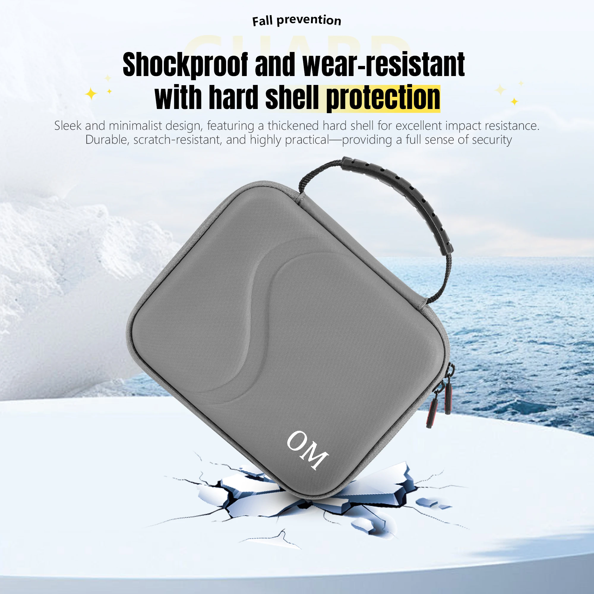 OM7 Portable Storage Bag for DJI Osmo Mobile 7 / 7Pro Handheld Stabilizer Accessory Carrying Case PU Travel Shoulder Bag Handbag