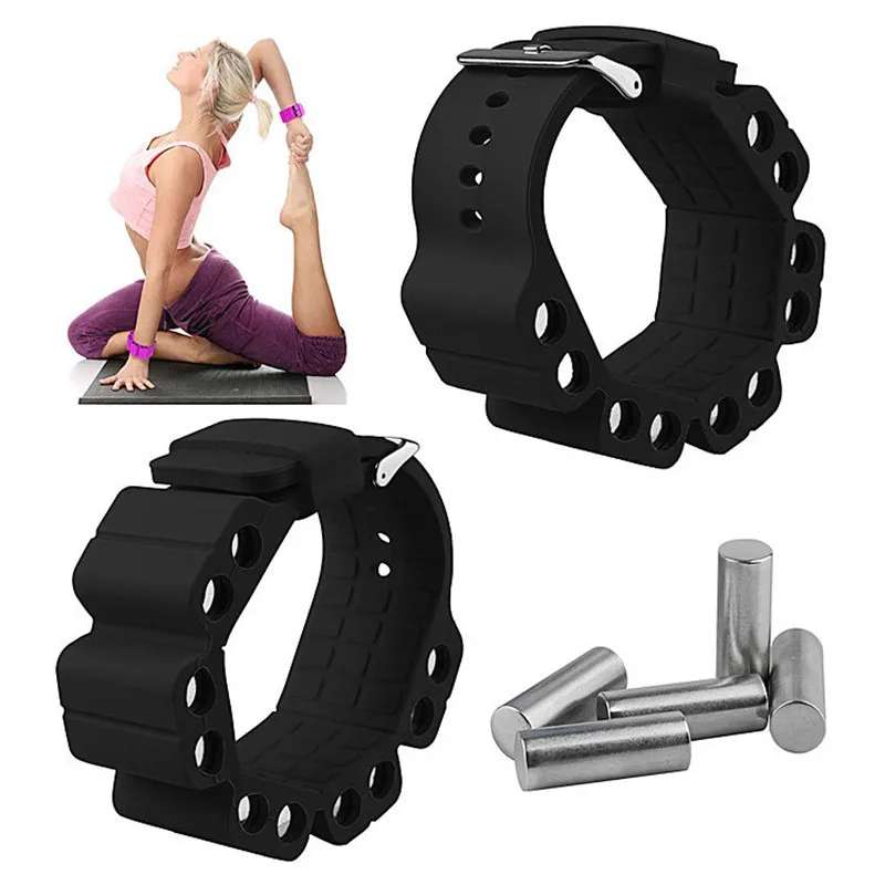 

Регулируемый снять/вставить металлическую стальную колонку, тяжелый силиконовый ремешок на лодыжку, браслет для укрепления йоги, фитнеса