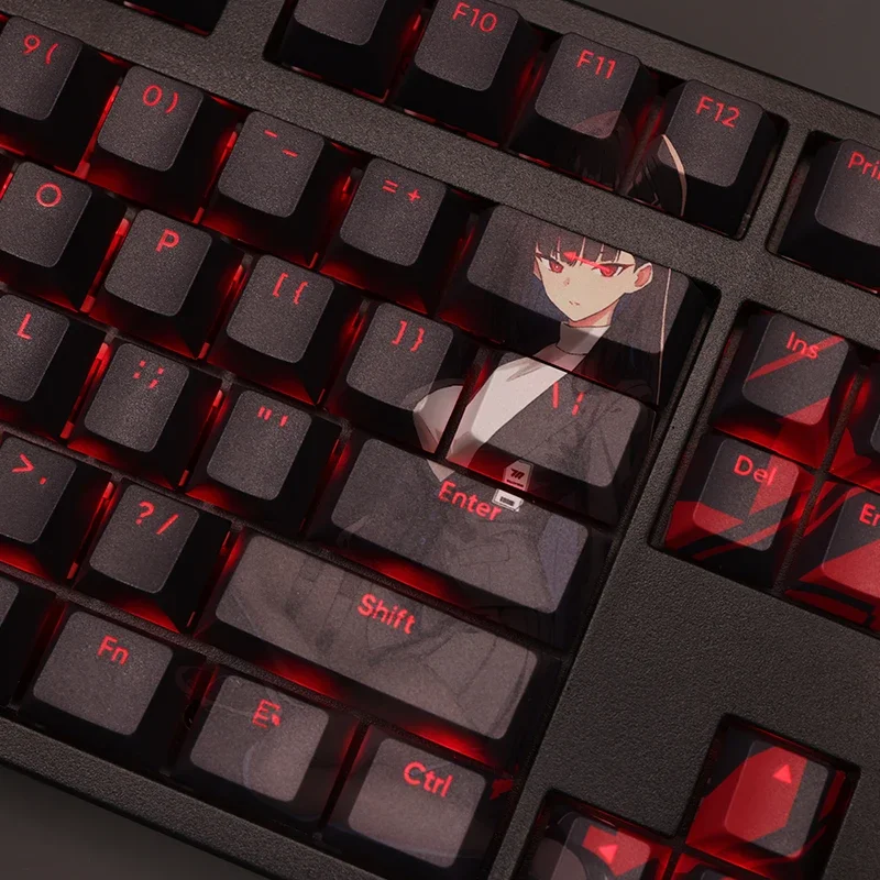 108-keys-set-blue-archive-tsukatsuki-rio-pbt-anime-gaming-girl-custom-keycap-for-cherry-profile-mx-switch-mechanical-keyboard