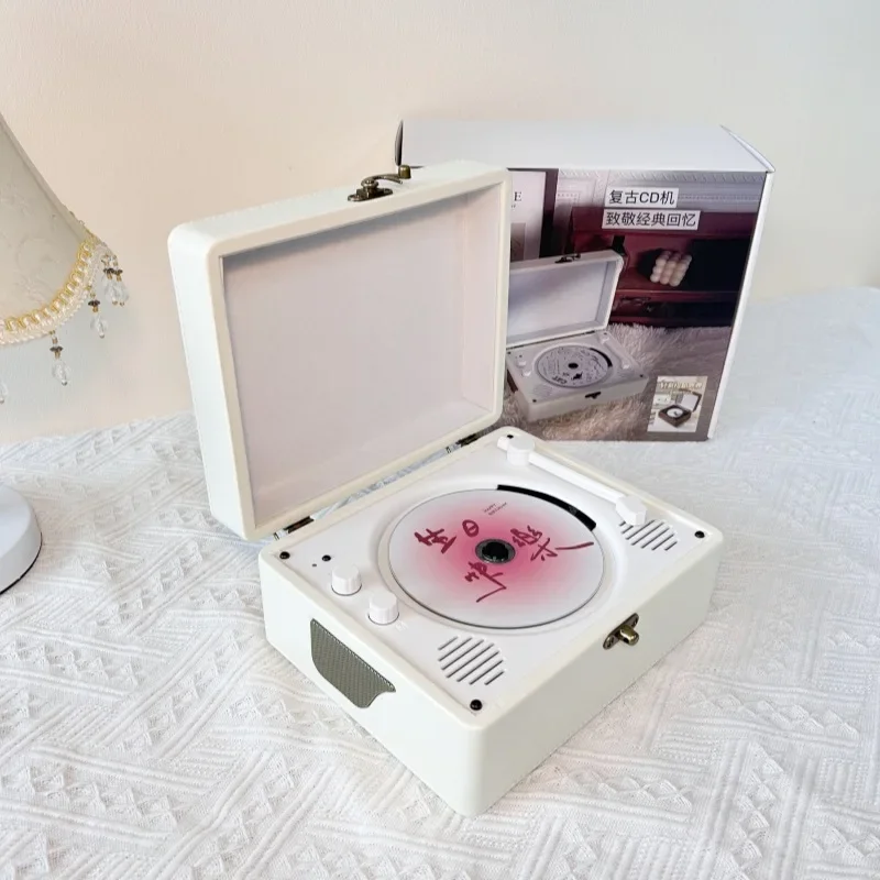 무선 블루투스 스피커 CD 플레이어, 올인원 기계, 레트로 음악 플레이어, 가족 데스크탑 장식, 서라운드 스테레오 서브우퍼