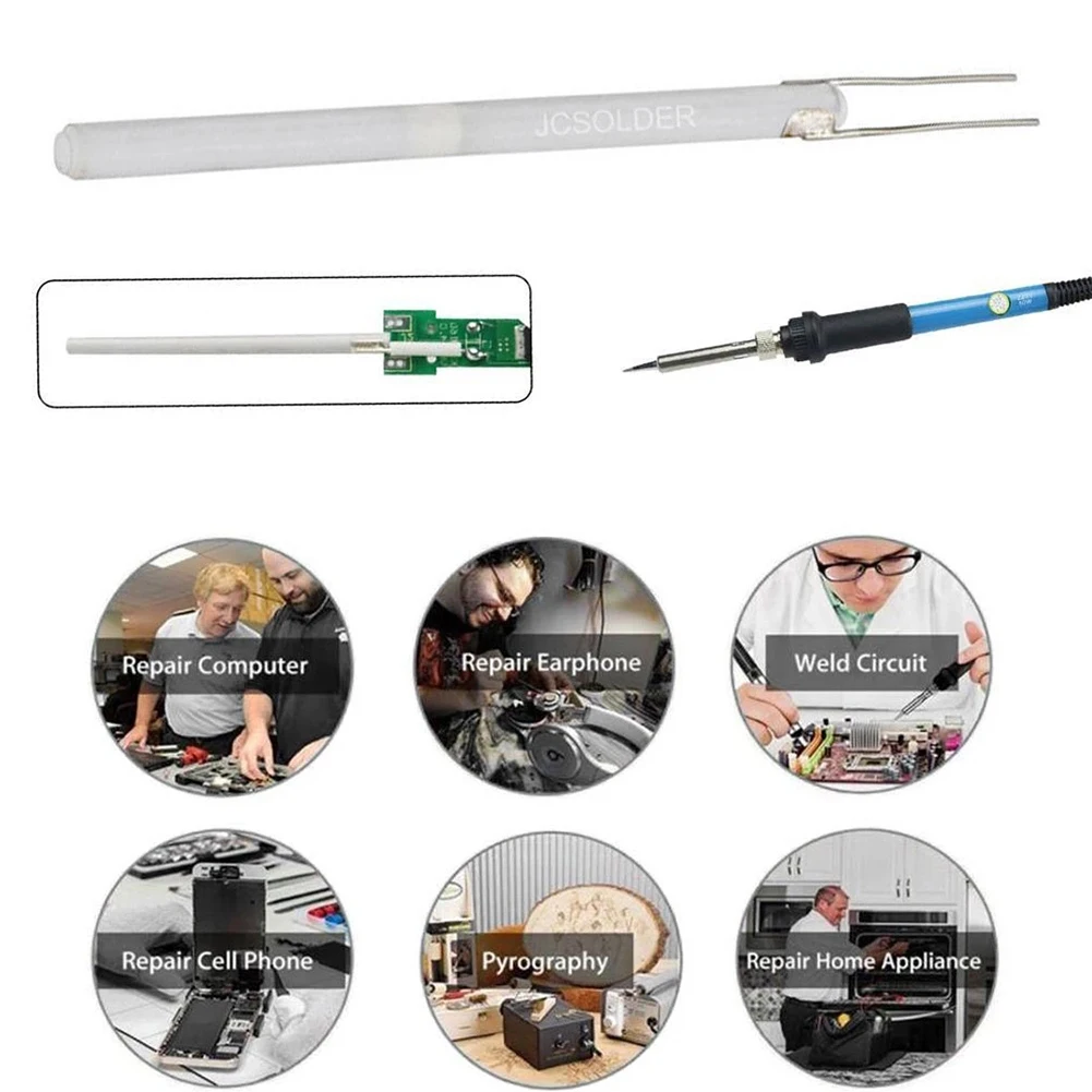 hot air soldering Adjustable Temperature Electric Ceramic Soldering Iron Core Heater 220V 60/80/100W Ceramic Internal Heating Element Heater gas welding equipment