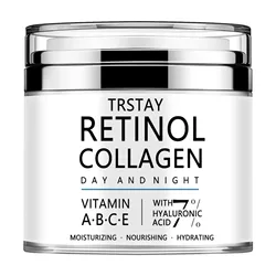 TRSTAY Retinol Collagen Revitalizing Moisturizer with Vitamins B, C, E and 7% Hyaluronic Acid (50G)