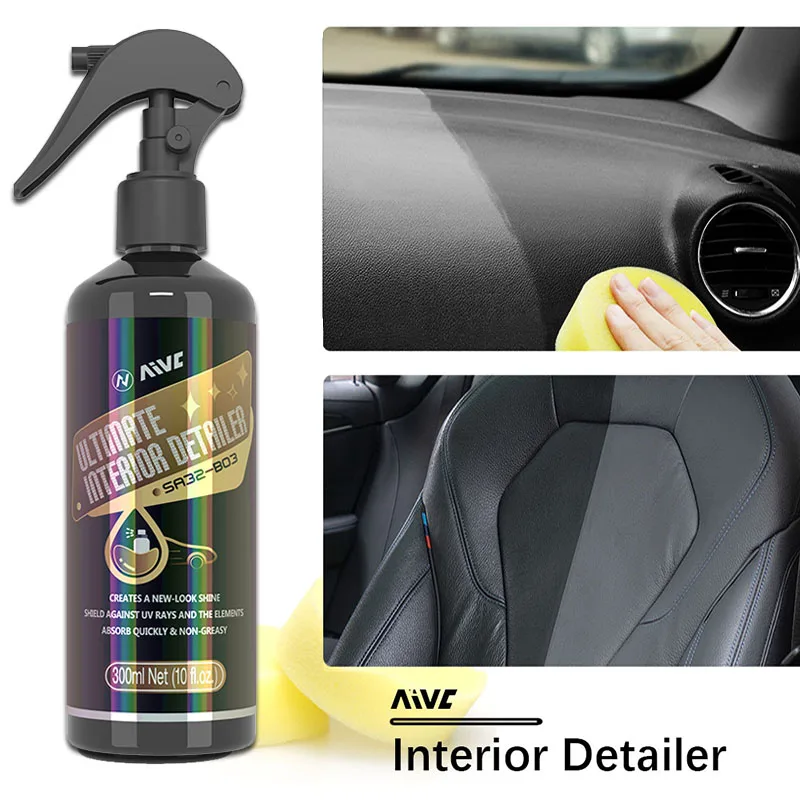 Aivc Car Interior Detailer Detergente Per Restauratore In Plastica Per Sedili Del Cruscotto Plastica Lucida In Pelle, Dettagli E Restauro Del Veicolo