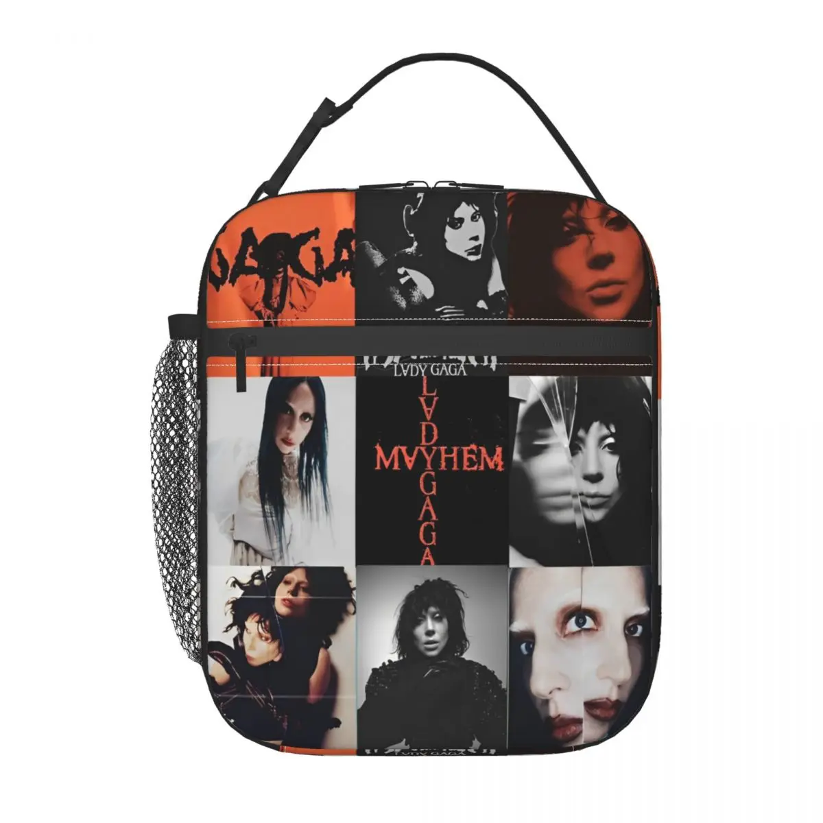 Lady Gaga Mayhem Album Accessories Insulated Lunch Tote Bag For Outdoor Food Box Reusable Thermal Cooler Lunch Boxes