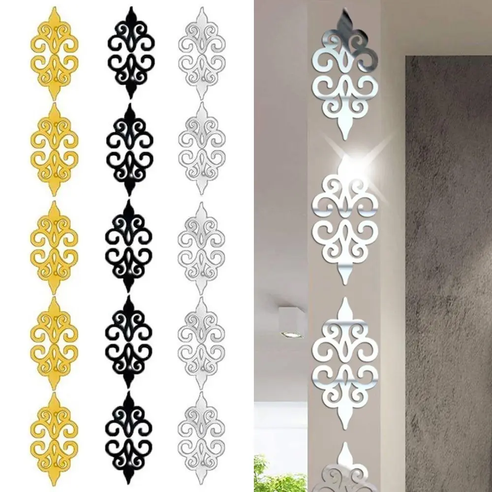 Square Self-adhesive Mosaic Living Room 3D Tiles Mirror Sticker Decoration Wall Decal Art wall sticker mirror wall sticker acrylic wall sticker acrylic mosaic tiles sticker