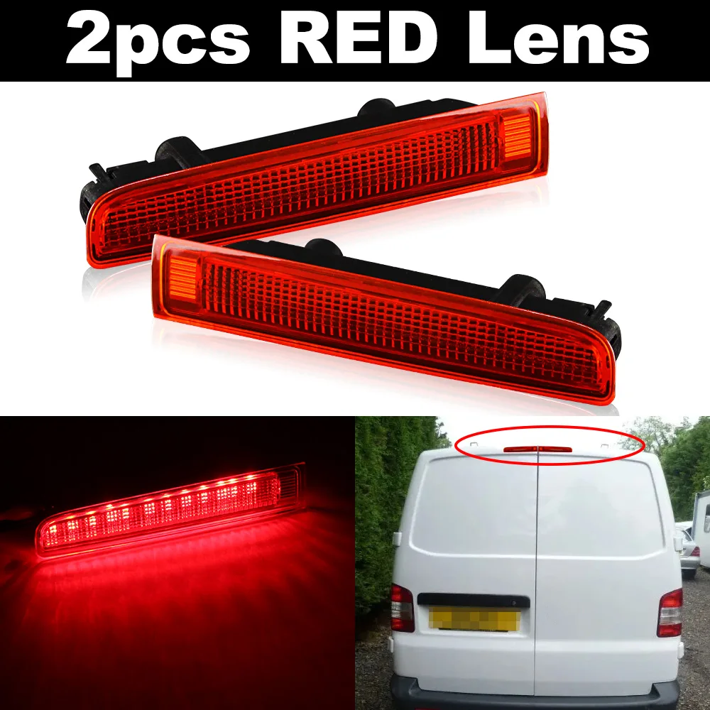 Feux Stop Arrière LED Pour VW T5/T6 Transporter (2003-2024) - Verre Fumé, Kit Gauche + Droit - Sans Erreur