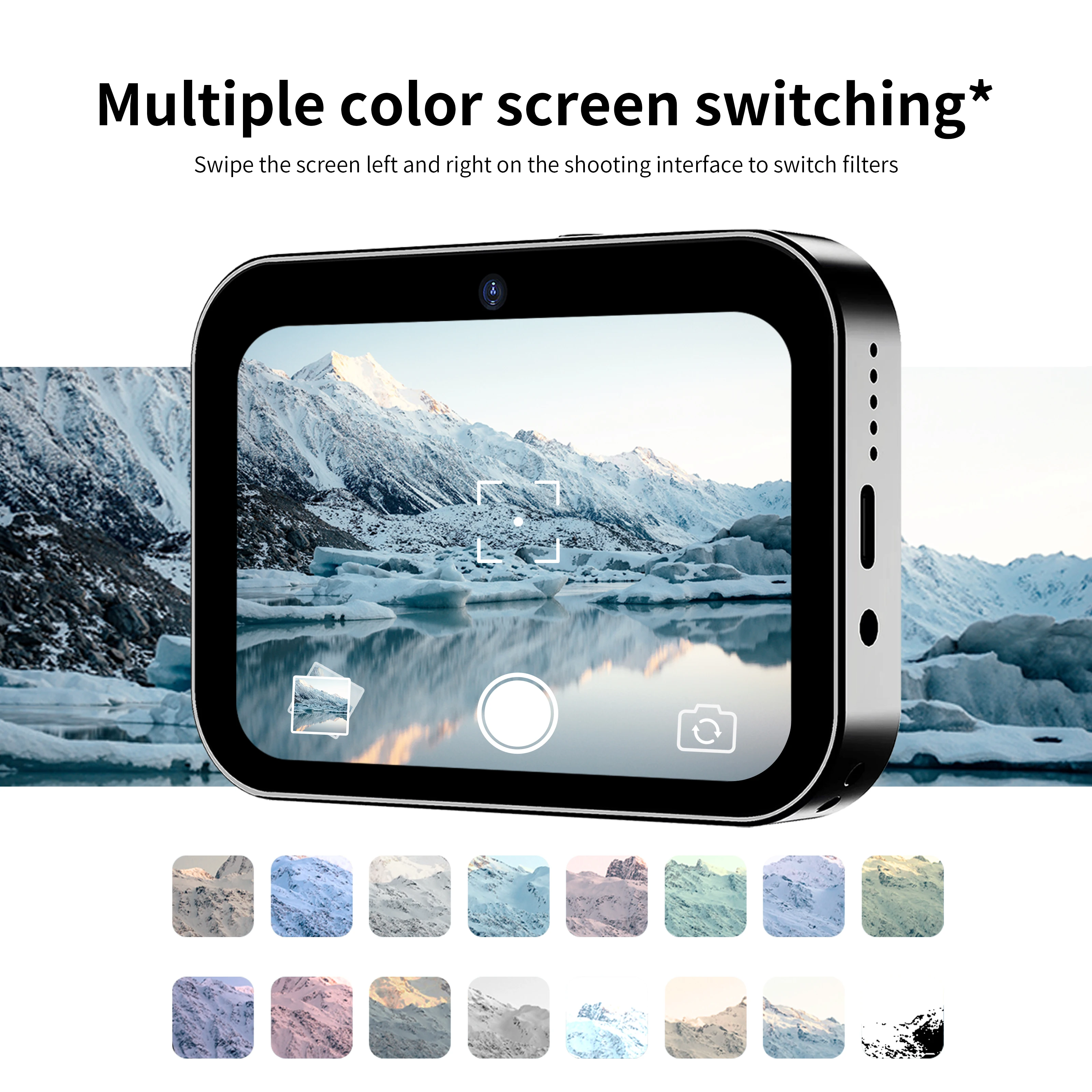 D6 OLED Full Touch Screen Digital Cameras Three-lens CCD Camera HD 1080P 64MP 16X Zoom Cam Anti shake Video Recording