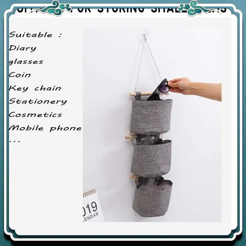 Closet Detachable Free Combination Foldable Washable Hanging Storage Bag For Room Bathroom,Gray Durable Easy Install Easy To Use