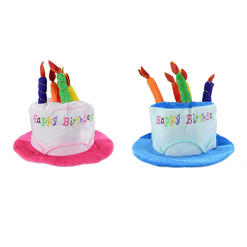 Description Picture 5 of itemBirthday Cake Hat Birthday Candle Hat Adult Happy Birthday Party Decor Kids Hat Birth Gift Decor