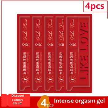 4pc Aphrodisiac Orgasmic Sex Drops Exciter for Women Climax Orgasm Strong Enhance Female Libido Intim Gel Item Love Condensation 1