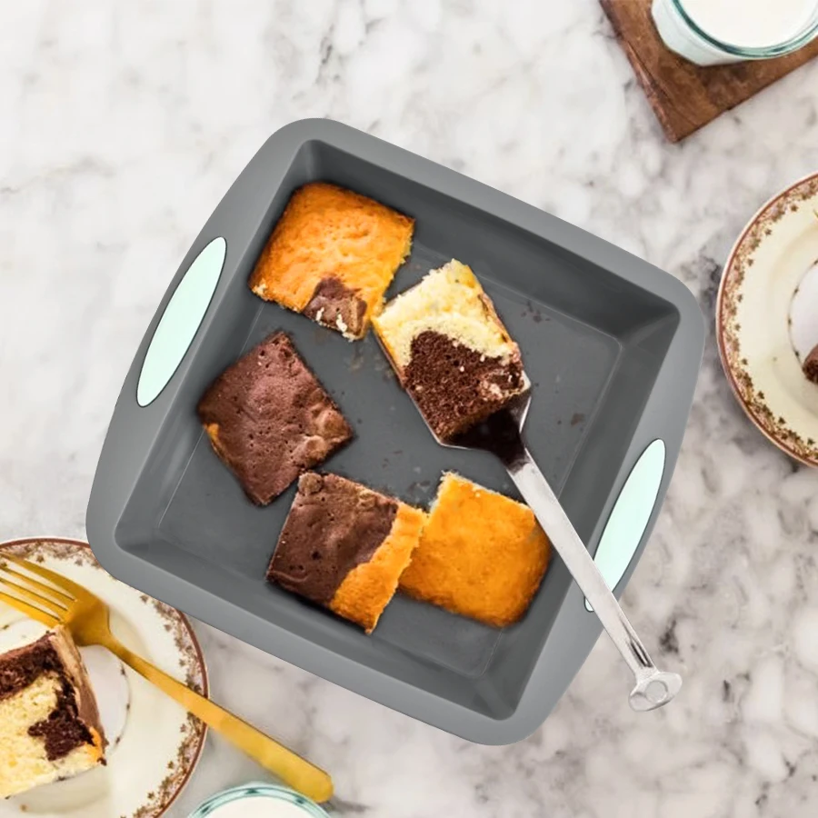 1PC silicone cake mold Kitchen Kitchen Square mousse Chiffon cake