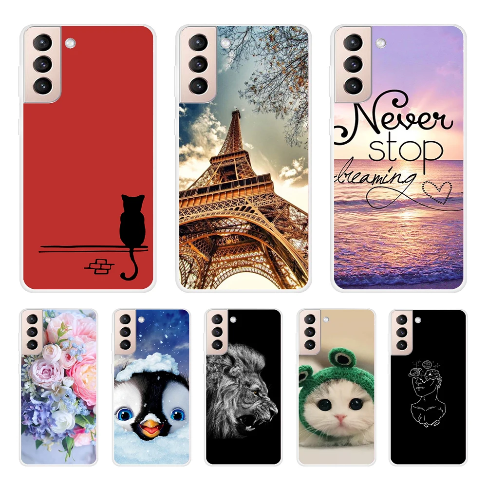 Per Samsung S21 Plus Custodia S21 Fe Trasparente Paraurti Cover Morbida In Tpu Per Samsung Galaxy S21 / S21 Ultra Fe + Custodia In Silicone Trasparent