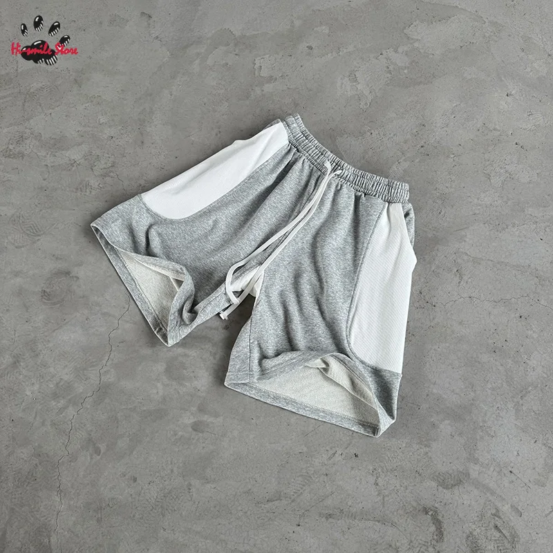 Top Quality VINTAGE Shorts Black Grey Men Woman Casual Summer Pocket Loose Joggers Breeches