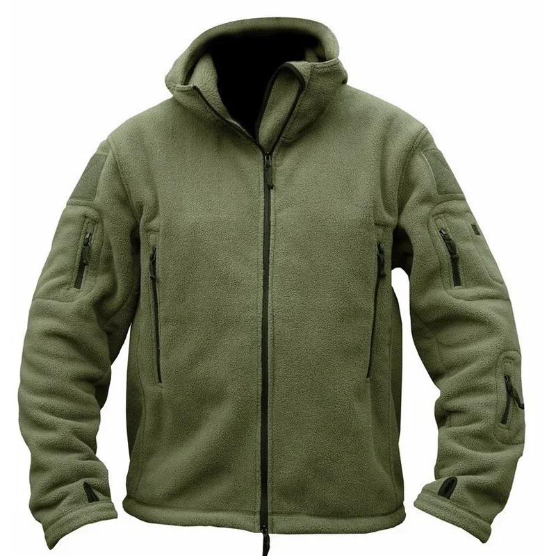 

Men US Military Autumn Thermal Fleece Tactical Jacket Outdoors Sports Hooded Coat Militar Softshell Hiking Outdoor Army Jackets