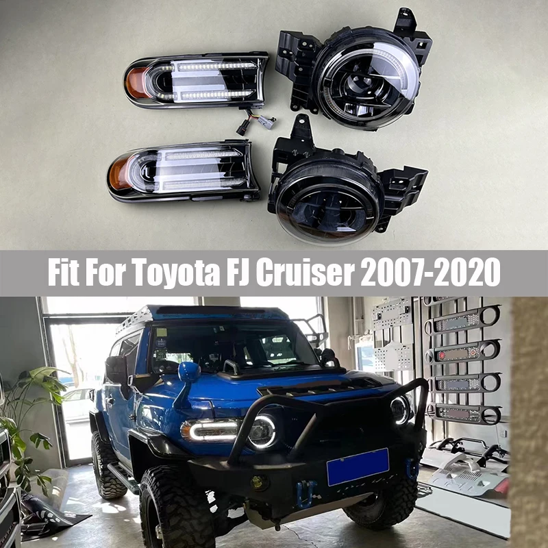 Headlight Assembly Suitable for Toyota FJ Cruiser 2007 - 2020 Rear ...