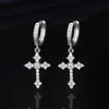 2024 Korean Wave New Ricky Same Classic Cross Earrings Fashion Zircon Men's Vintage Jewelry Accessories Gift 2