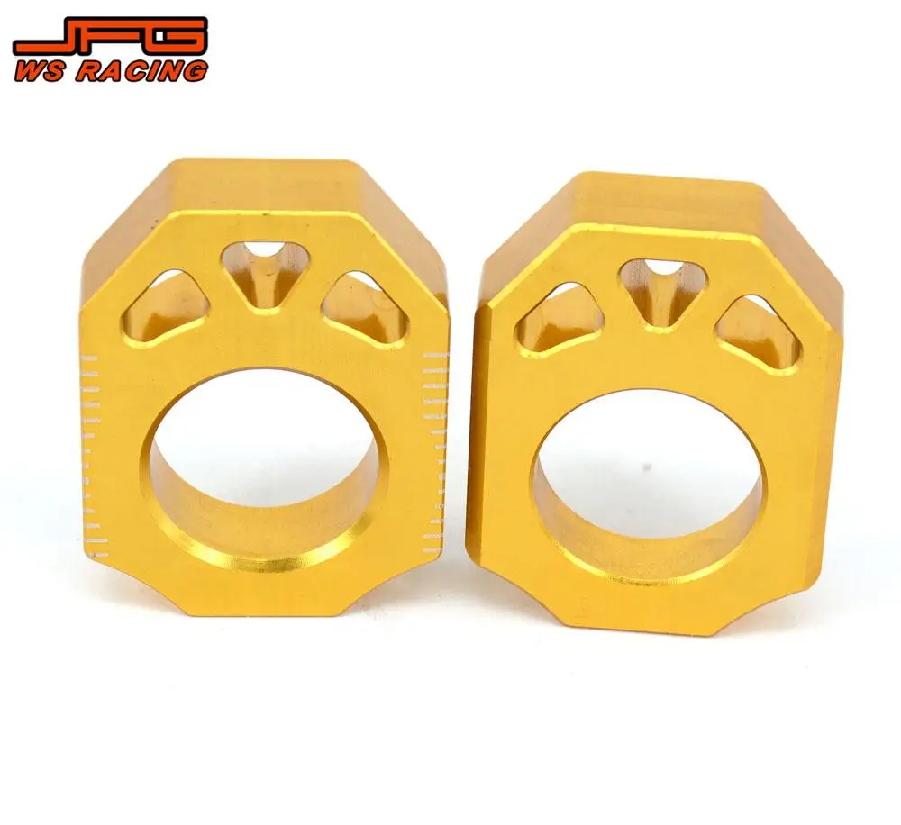 CNC 리어 체인 조절기 액슬 블록, 스즈키 RMZ250 RMZ 250 2004-2019 RMZ450 RMX450Z 더트 피트 자전거 부품, 오토바이 액세서리