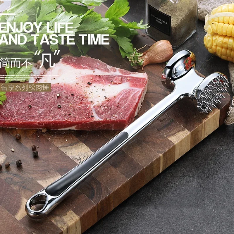 Steak hammer household beef hammer knocking meat kitchen meat steak tool double-sided tenderizer