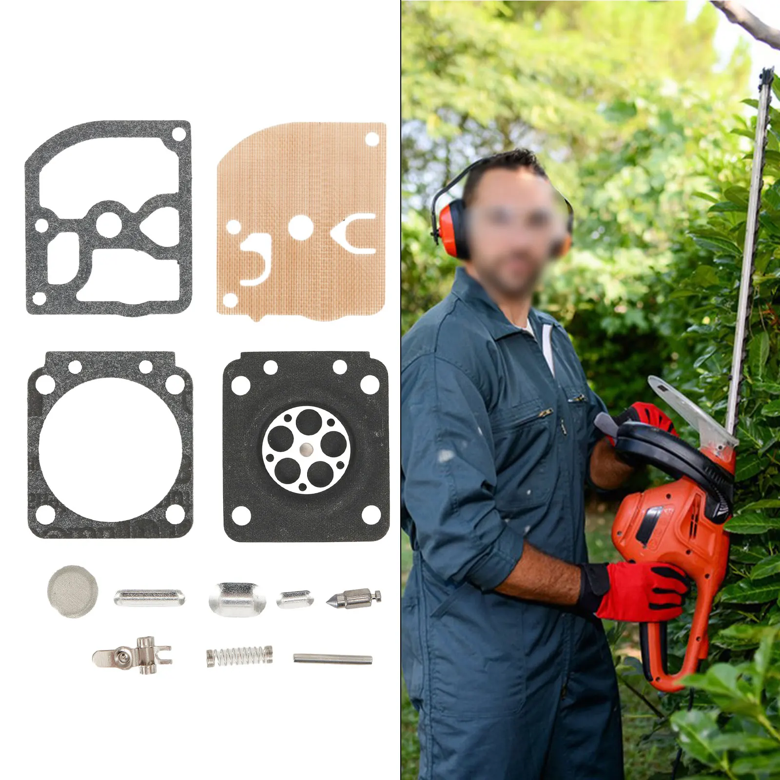 

MS180 170 Diaphragm Kit Blower Tools Trimmer For Stihl For Zama RB-77 Gasket MS170 MS180 RB-77 Rebuild Rebuilt