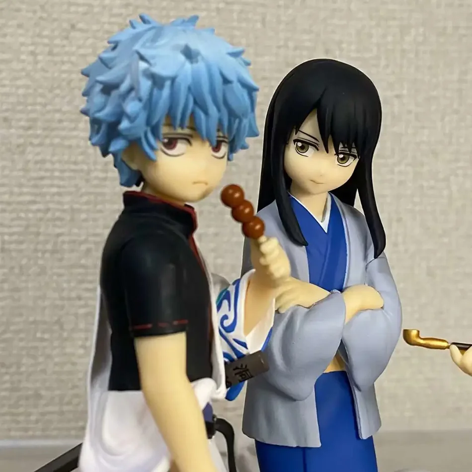 Auf lager 14CM Anime Gintama Figur Sakata Gintoki Katsura Kotarou Animation Modell Spielzeug Geschenke Sammlung Dekoration Ornamente – Detail 7