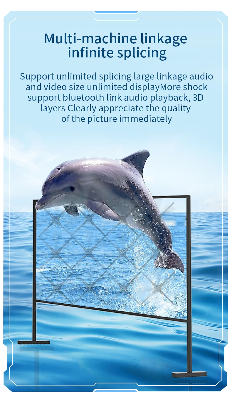 Description Picture 6 of item3d Projection Advertiser Holographic Fan Hovering Virtual Air Imaging Multi-functional Screen Holographic Advertising Lights