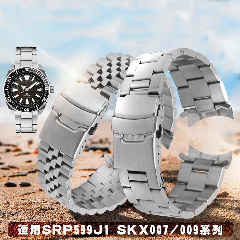 

Watch Bracelet For SEIKO 5 SRPD63K1 SKX007 009 175 173 Solid Stainless Steel Watch Chain Watch Accessories Watch WatchBand Chain