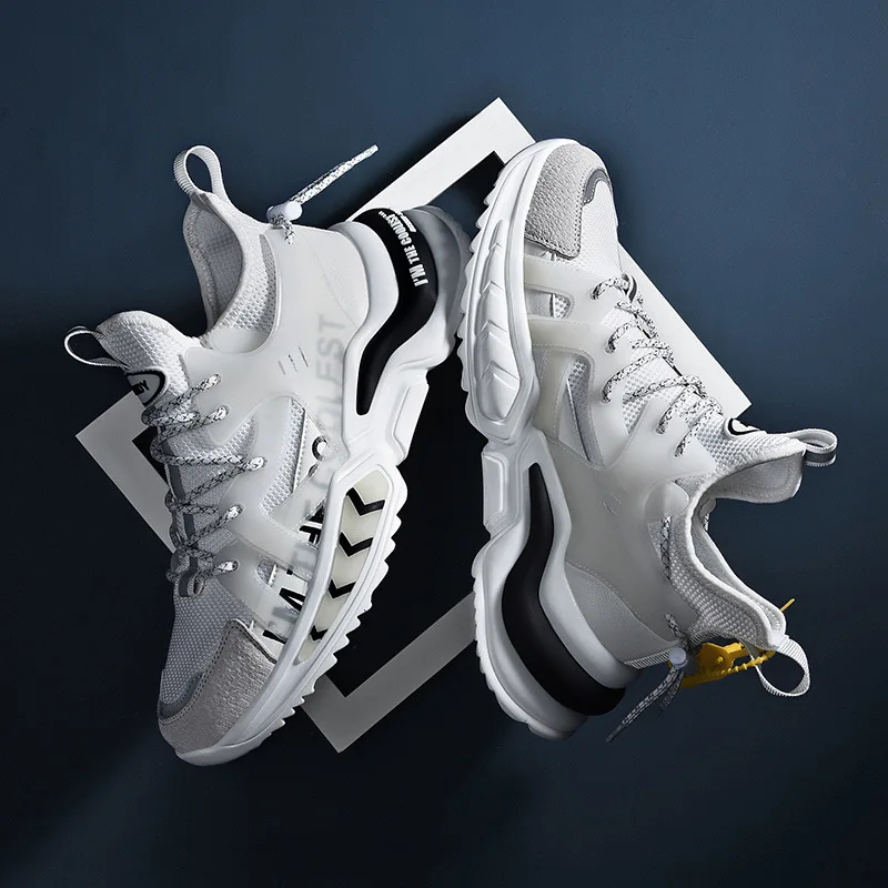 

2023 New Men's Sneakers Fashion Mesh Breathable Casual Shoes Outdoor Walking Jogging Shoes Lightweight Zapatillas Hombre