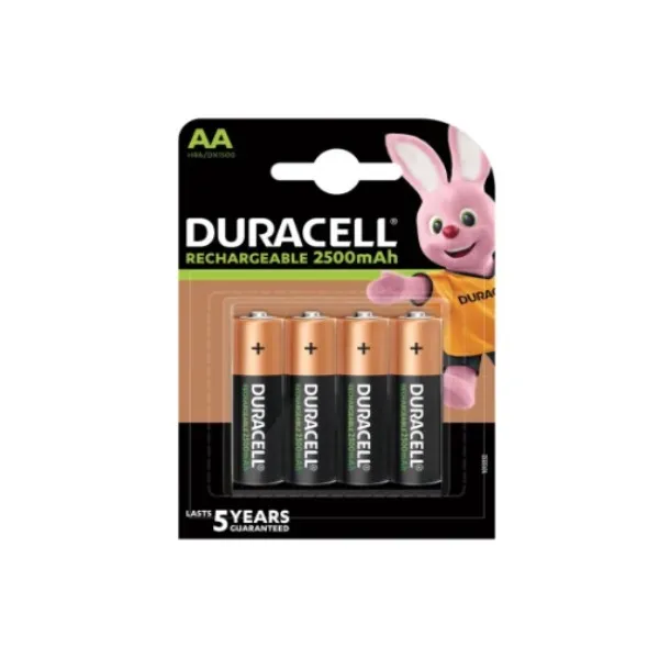 Аккумуляторные батареи DURACELL DURDLLR6P4B AA NiMh 2500 мАч (4 шт.) | Электроника