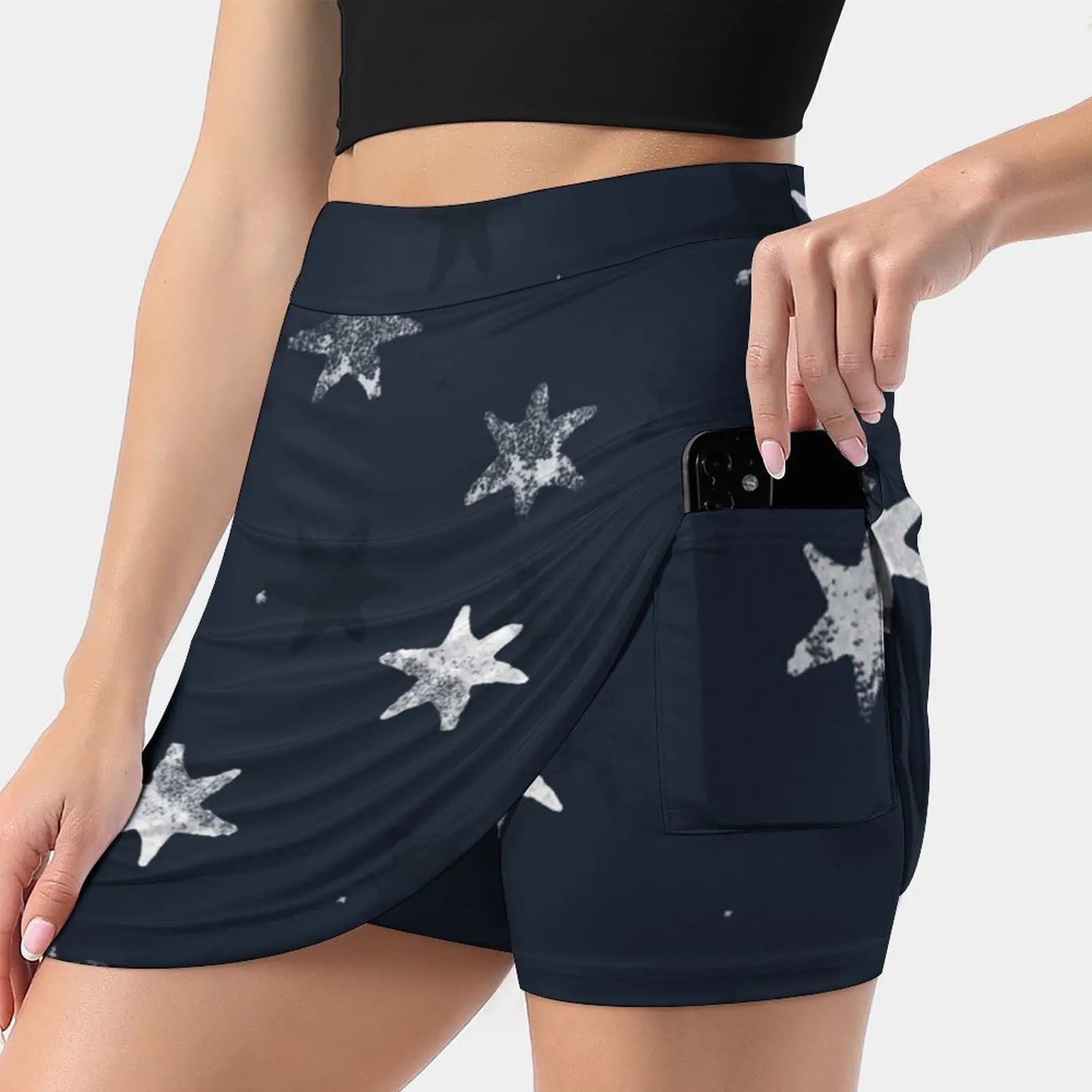 Gonna Estiva Coreana A Stella Stampata Gonne Estive Per Donna Gonna Pantaloni A Prova Di Luce Timbro Stampato Stella Stella S Cielo Notturno Modello